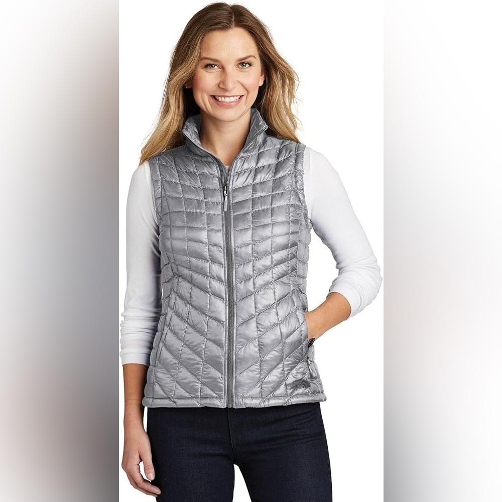The North Face Ladies ThermoBall Trekker Gray Vest Size Small